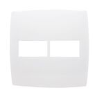 Tomada Dupla Com 220v E 110v Em Placa 4x4 Branca Home Blux