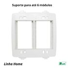 Tomada Dupla Com 220v E 110v Em Placa 4x4 Branca Home Blux