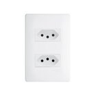 Tomada Dupla Fame Habitat 2p+t 20a Com Placa 4x2 Branco