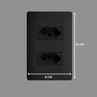 Tomada Dupla Fame Habitat Black 2p+t 20a Com Placa 4x2 Preta