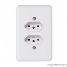 Tomada Dupla Ilumi Stylus Bip 2p+t C-pl 20a 250v 20121