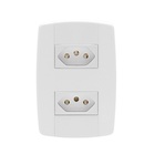 Tomada Dupla Lev 20a Com Placa 87121 Ilumi - Unico