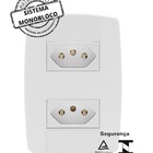 Tomada Dupla Lev 20a Com Placa 87121 Ilumi - Unico