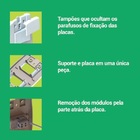 Tomada Elétrica Tripla Completa Branca 10a Linha Lev - Ilumi