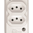 Tomada Em Barra 2 Tomadas Branca Techna