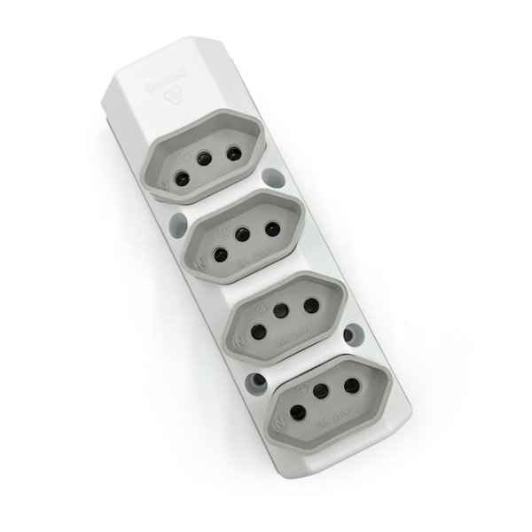 Tomada Em Barra Quadrupla 2p+t 20a - Perlex