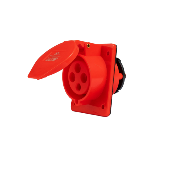 Tomada Embutir Industrial 3p+t 32a 6h 380v Vermelho