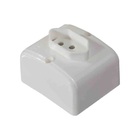 Tomada Externa Sobrepor 3 Pinos 10a Branco Mectronic 2 Unid