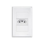 Tomada Fame Evidence 2p+t 20a Com Placa 4x2 Branca