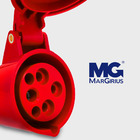 Tomada Industrial 32a 3p+t 380/440v Vermelho 6h Ip44 - Margir