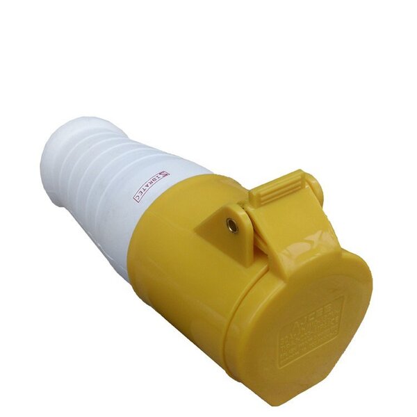 Tomada Industrial De Acoplamento Pendente 127vca Amarelo 32a
