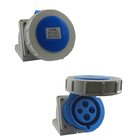 Tomada Industrial De Sobrepor 220vca Azul 32a 9h 3p+t Ip67