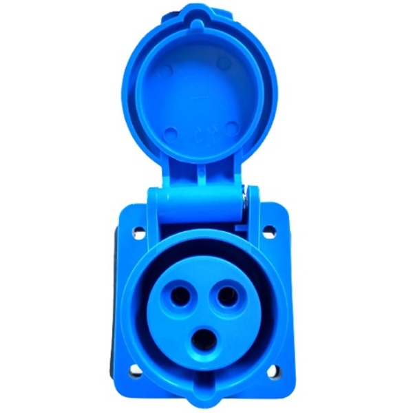 Tomada Industrial Embutir Az 16a 2p+t 3046 220/240v Ip44 6h (