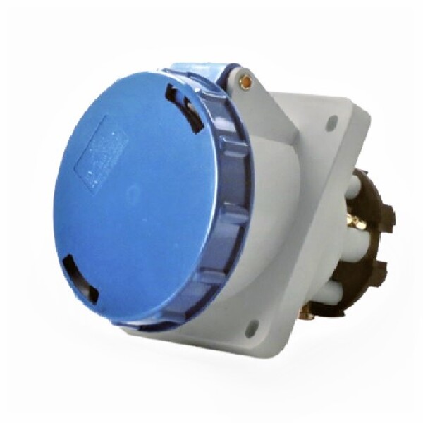 Tomada Industrial Embutir Ip67 63a 3p+t 220/240vca Azul 9h Te