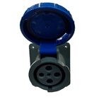Tomada Industrial Embutir Ip67 63a 3p+t 220/240vca Azul 9h Te
