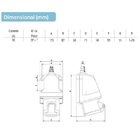 Tomada Industrial Sobrepor Az 16a 2p+t 3006 220/240v Ip44 6h