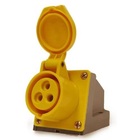 Tomada Industrial Sobrepor Ip44 32a 2p+t 110/130vca Amarelo 4