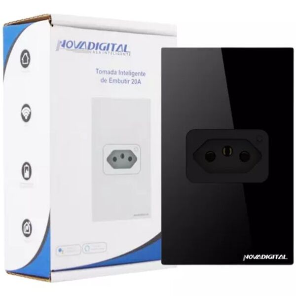 Tomada Inteligente De Embutir Novadigital Monitor Energia