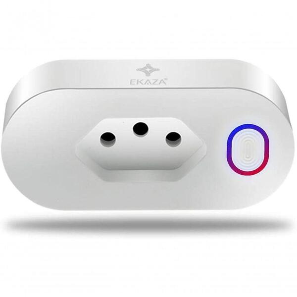 Tomada Inteligente Ekaza Wi-fi Bivolt 16a-110v/16a-220v
