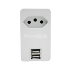 Tomada Inteligente Smart Plug 2 USB A062USB Pixel TI