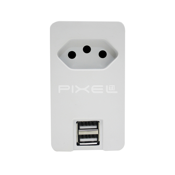 Tomada Inteligente Smart Plug 2 USB A062USB Pixel TI