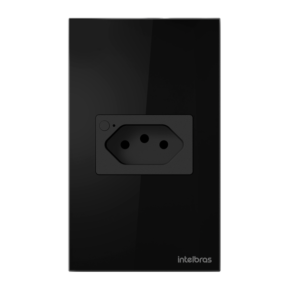 Tomada Inteligente Wi-Fi 10A Preta Intelbras ETS 1001
