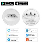 Tomada Inteligente Wifi Inteligente Plug Power Temporizador L