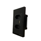Tomada Inteligente Wifi Usb Dupla 3 Pinos Novadigital Preto