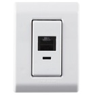 Tomada Lizflex Telebras + Rj11 Tramontina - Unico