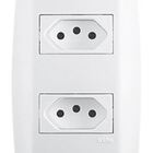 Tomada Monobloco 2t Separadas 20a 250v Branca Ilumi 80121