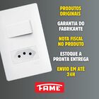 Tomada P/ Telefone Rj11 2 Vias Com Placa Fame Habitat Branco