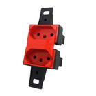 Tomada Para Condulete Dupla 20a Blux - Vermelho