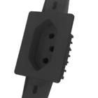 Tomada Para Condulete Simples 20a Blux - Preto