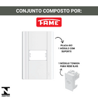 Tomada Para Rede Rj45 Cat5e Com Placa 4x2 Fame Modulare Branco
