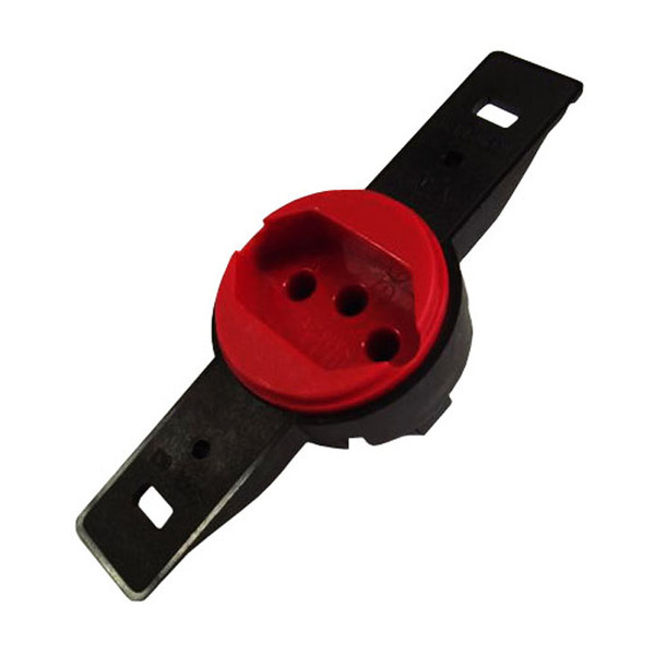 Tomada Redonda 2p+t 10a Sem Placa Vermelho - Transmobil