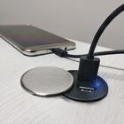 Tomada Renna C/ 2 Usb E Tampa Embutir Bancada E Mesa 2.1a