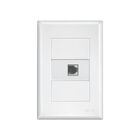 Tomada Rj45 Para Rede Cat5e Com Placa 4x2 Fame Evidence