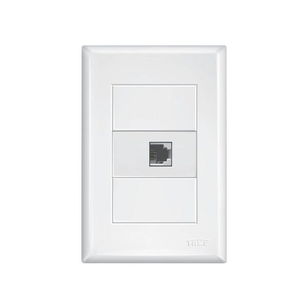 Tomada Rj45 Para Rede Cat5e Com Placa 4x2 Fame Evidence