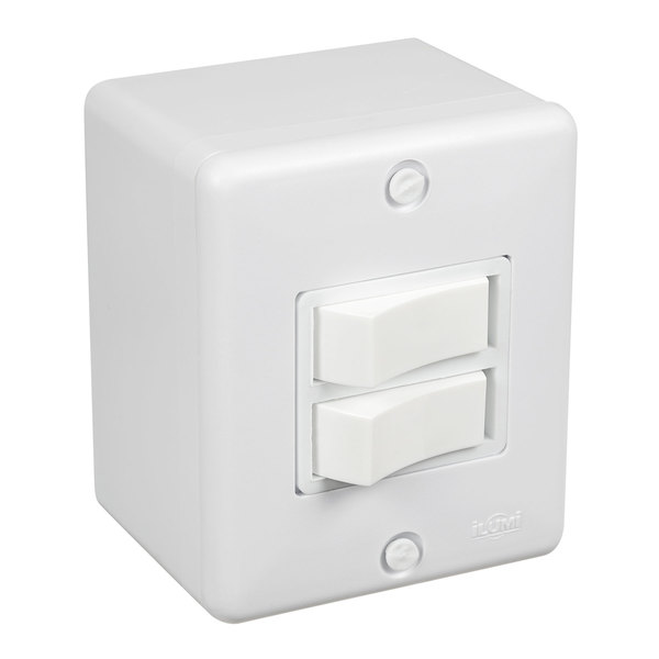 Tomada Sobrepor Bipolar 2P + T 10A 250V Ilumi