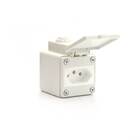 Tomada Sobrepor Com Tampa Padrão Brasileiro Branca 20a Ip44 S