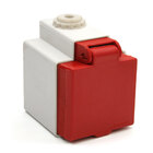 Tomada Sobrepor Com Tampa Padrão Brasileiro Vermelha 20a Ip44