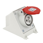 Tomada Sobrepor Industrial 380V(440V) 2+T Vermelho Newkon Steck