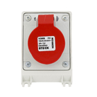 Tomada Sobrepor Industrial 380V(440V) 2+T Vermelho Newkon Steck