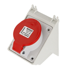 Módulo de Tomada de Sobrepor Industrial 380V (440V) 1Tomada 4Pólos 3+Terra Vermelho Newkon Steck