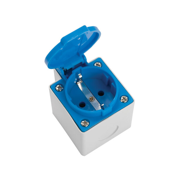 Tomada Sobrepor Modelo Alemão Schuko 16a 250v - Strahl 151