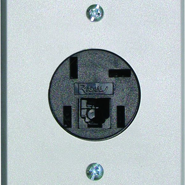 Tomada Telefone Padrão + Modular Linha Prata Radial 1401.012