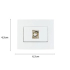 Tomada Telefone Rj11 Para Móvel Branco Margirius