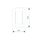 Tomada Tripla Fame Blanc+ 2p+t 20a Com Placa 4x2 Branca