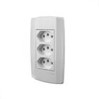 Tomada Tripla Ilumi Slim C-pl 10a 250v 80123 Monobloco