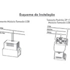 Tomada Usb 2a - 5v Módulo Lev - Ilumi
